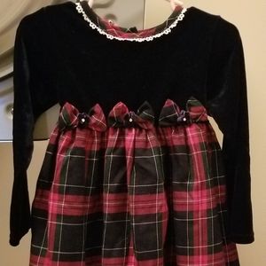 24 month girls holiday Christmas dress